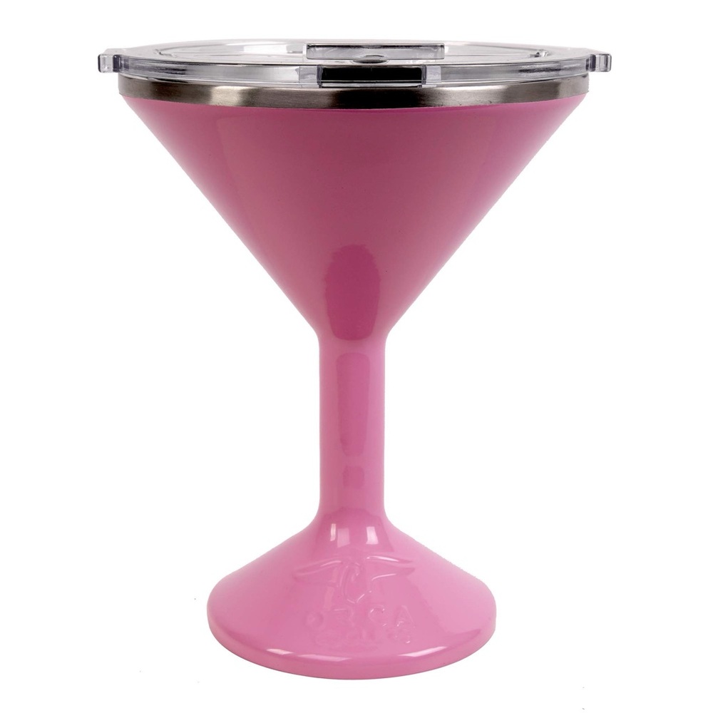 🐋ORCA, Tini, 13 Fl. Oz., Stainless Steel Martini Tumbler, Tini Pink